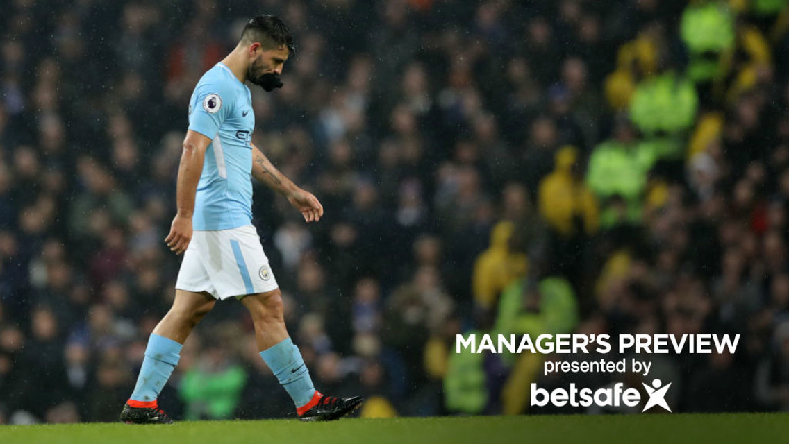 DERBY DAY: Sergio Aguero will miss Saturday's big game at home to United