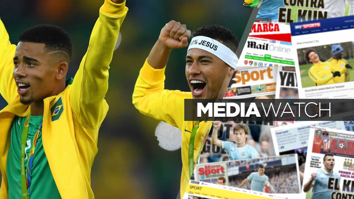 WORLD IS WATCHING: Gabriel Jesus and Neymar