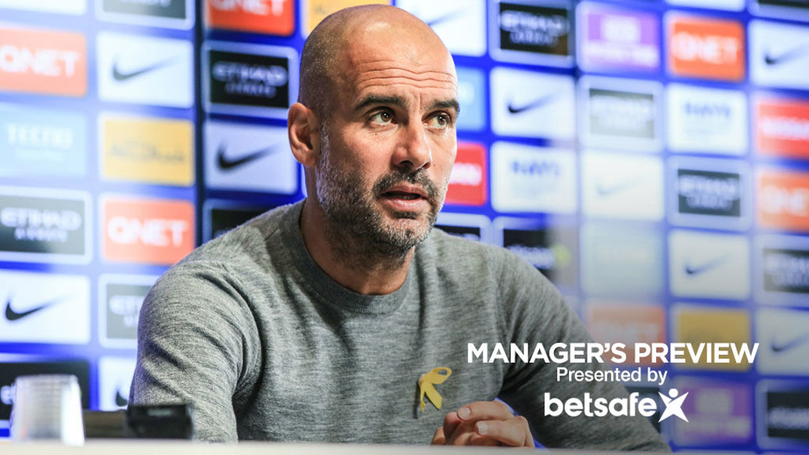 PREVIEW: Pep Guardiola addresses the media ahead of the Manchester derby.