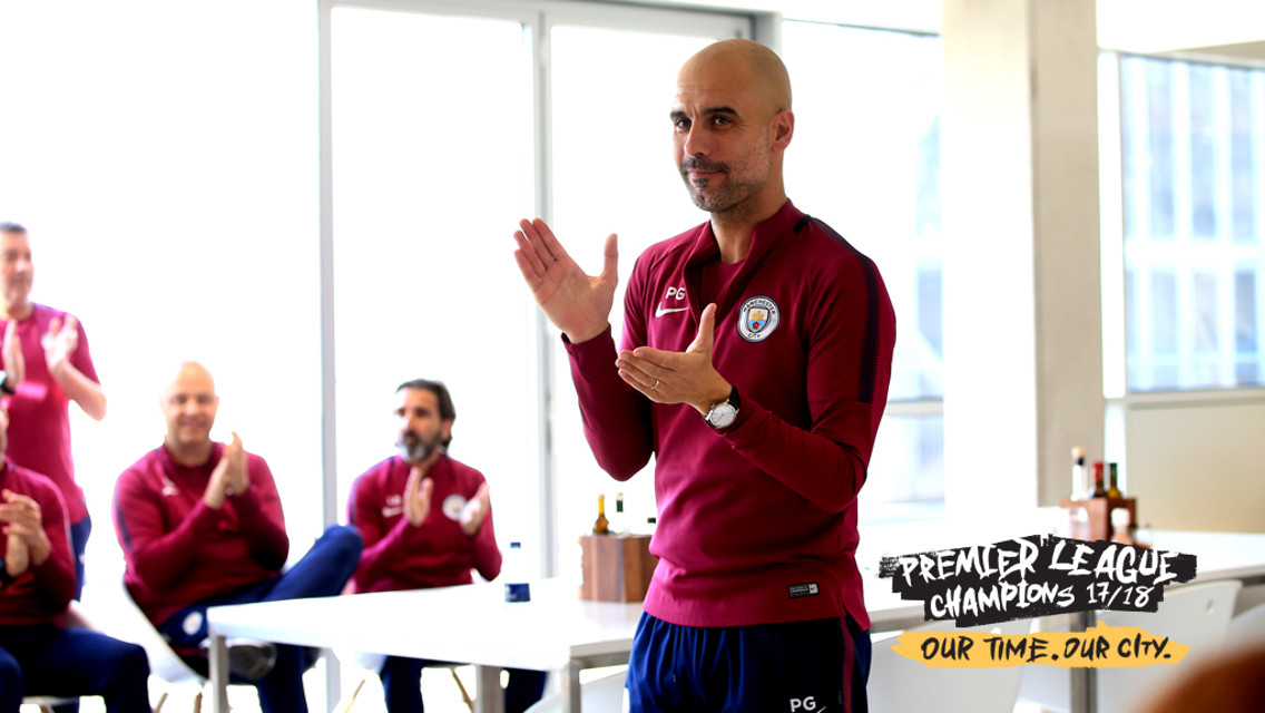 Guardiola agradeceu a todo o mundo envolvido neste projeto