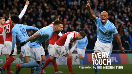 Every touch: Vincent Kompany v Arsenal