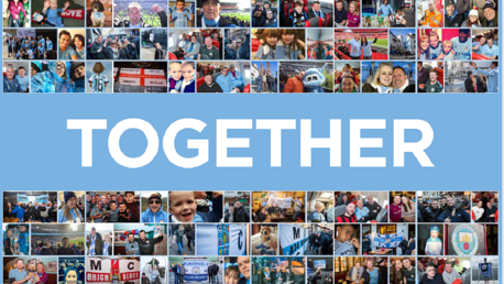 UPLIFT: One of the fan images the players will see on Sunday