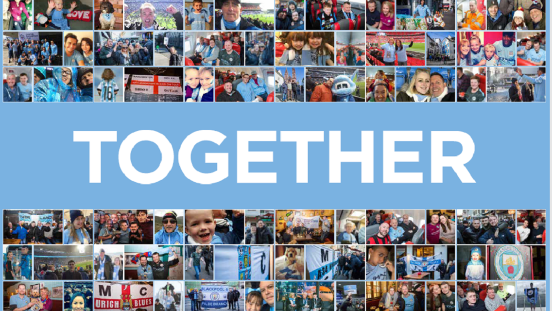 UPLIFT: One of the fan images the players will see on Sunday