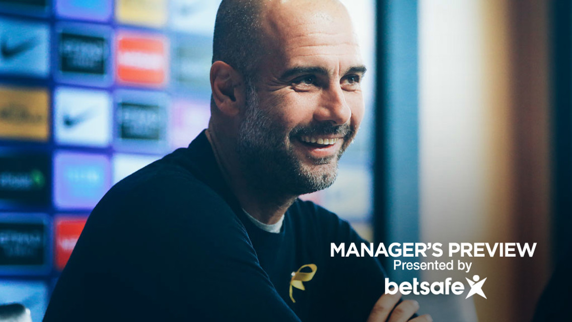 PRE-MATCH: Pep chats to journalists ahead of Arsenal away.