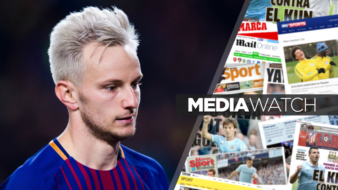 BATTLE: According to reports, City and United are set to do battle for Barcelona's Ivan Rakitic