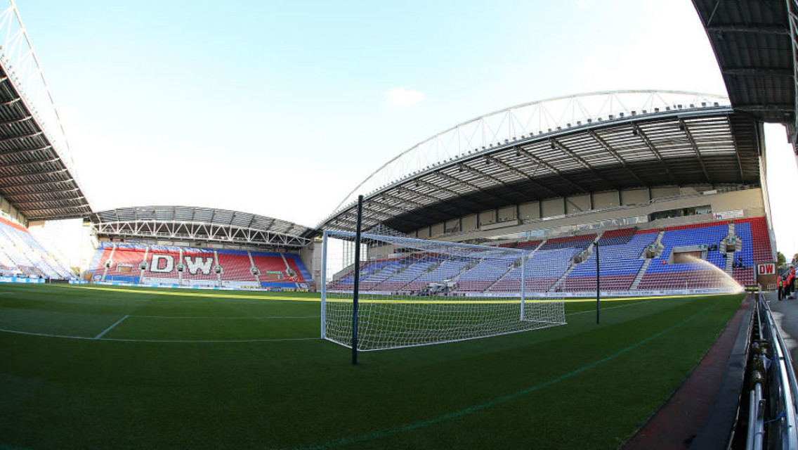 El DW Stadium, hogar del Wigan Athletic, será donde el Manchester City dispute los octavos de final de la FA Cup.