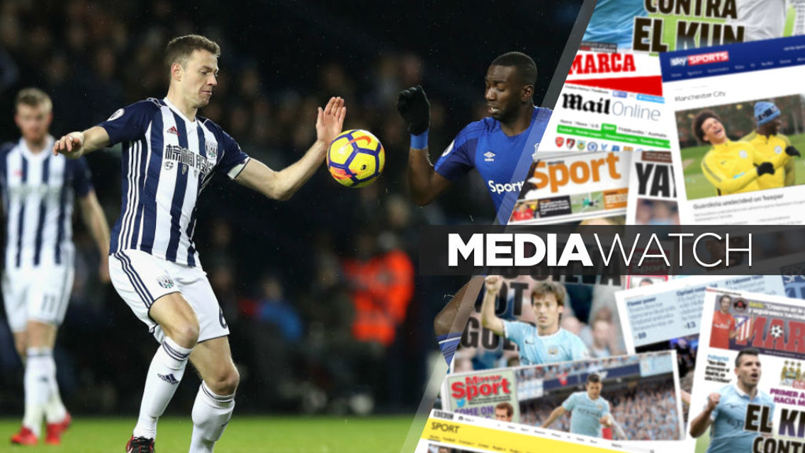 DEAL CLOSE?: City are rumoured to be trying to tie up a deal for West Brom defender Jonny Evans 