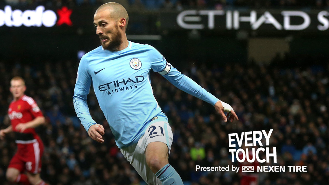 DAVID SILVA: Watch the Spaniard's every touch against Watford.