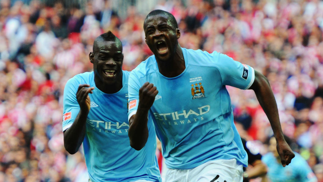 MATCH-WINNER: Yaya Toure celebrates his goal in the 2011 FA Cup final.