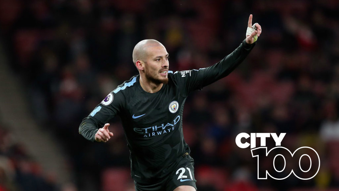 EL MAGO: David Silva produced a mesmeric display in the triumph at Arsenal...