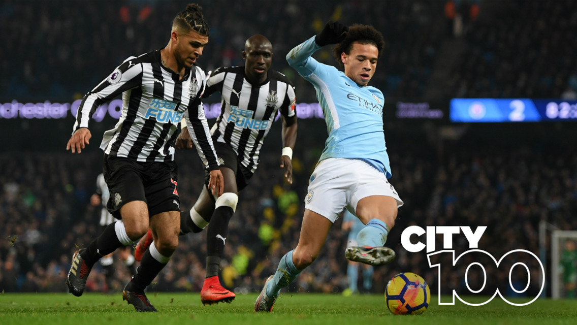 LIGHTNING LEROY: Leroy Sane displayed some awesome skill with a sensational assist against Newcastle...