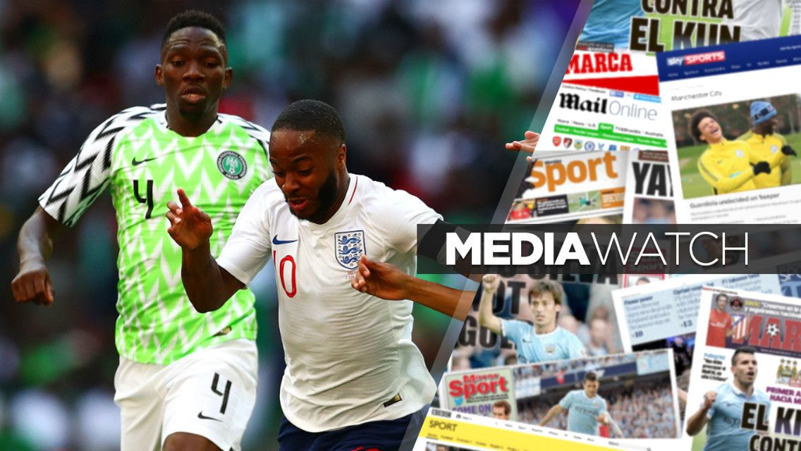 STERLING WORK: Raheem Sterling earned praise for his display for England