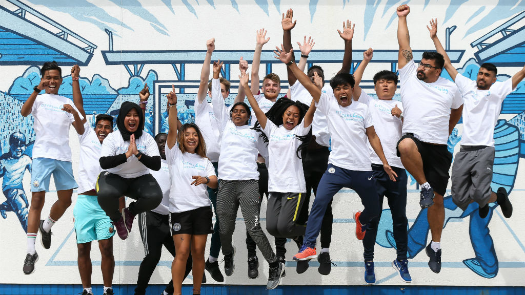 BACK IN BUSINESS: Returning Young Leaders were thrilled to be back at this year's summit