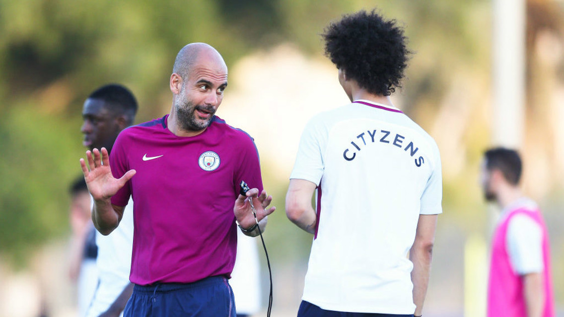 TOP MAN: Leroy Sane has praised Pep Guardiola.