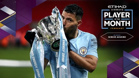 Aguero named Etihad Player of the Month 