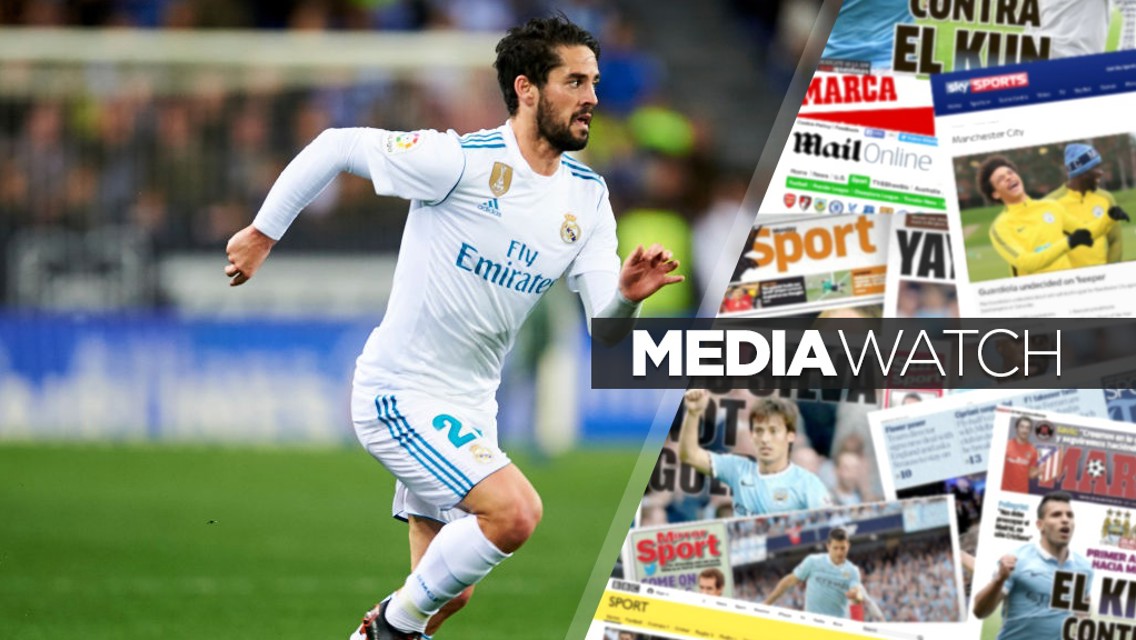 LINKED: Real Madrid's Isco is said to be on City's radar.