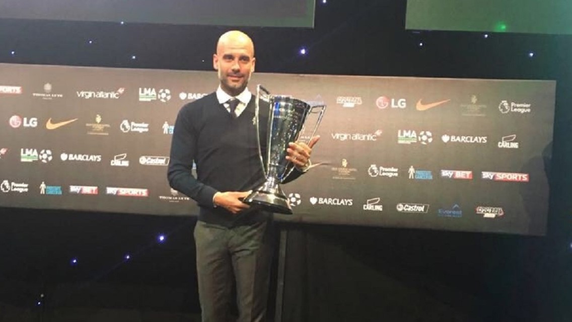 Double-winning Pep is  Manager of the Year