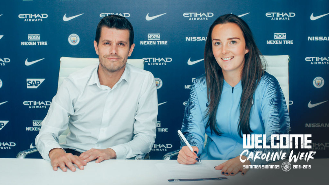 WELCOME: Caroline Weir.