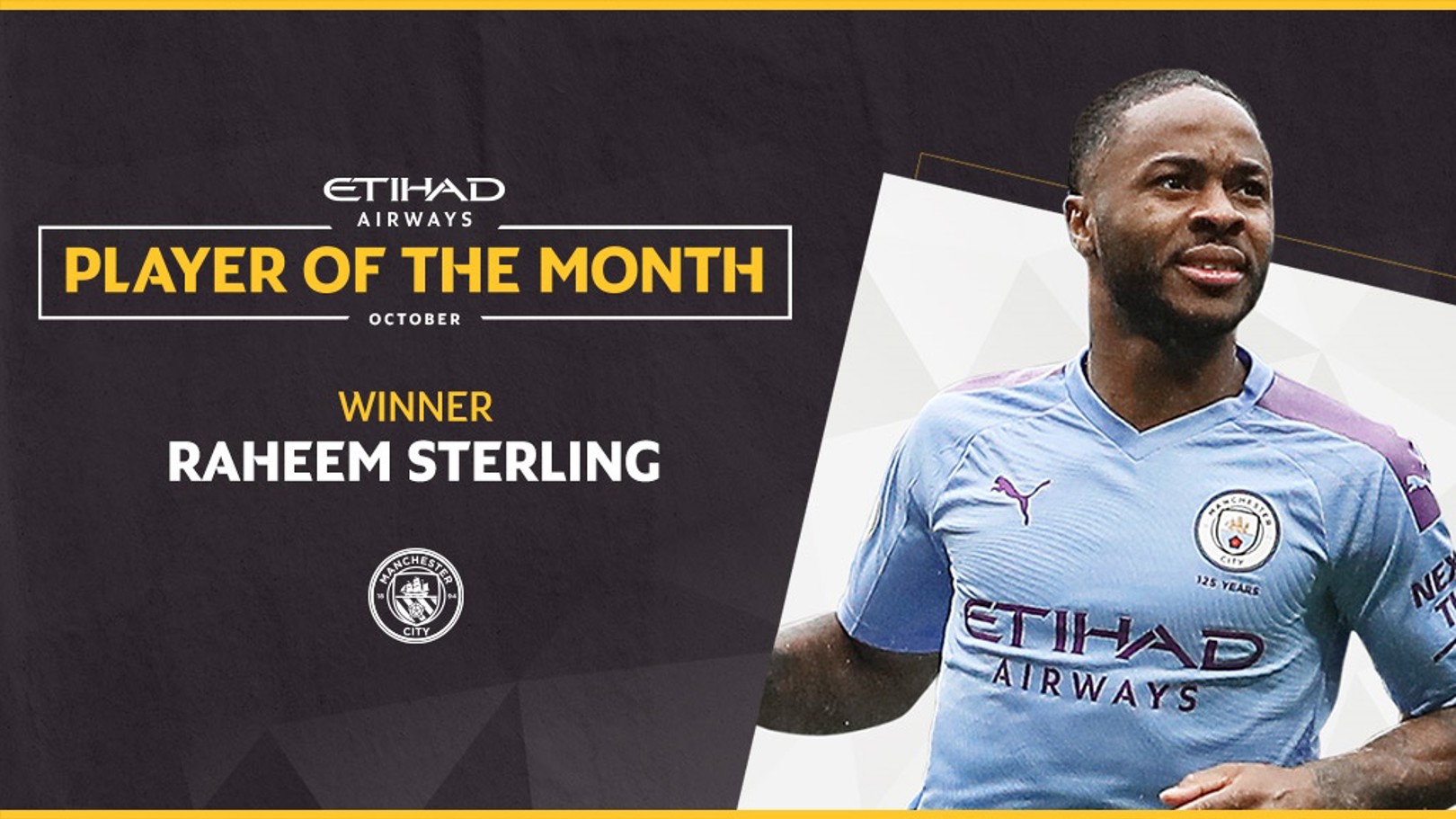 Raheem Sterling, o jogador do mês