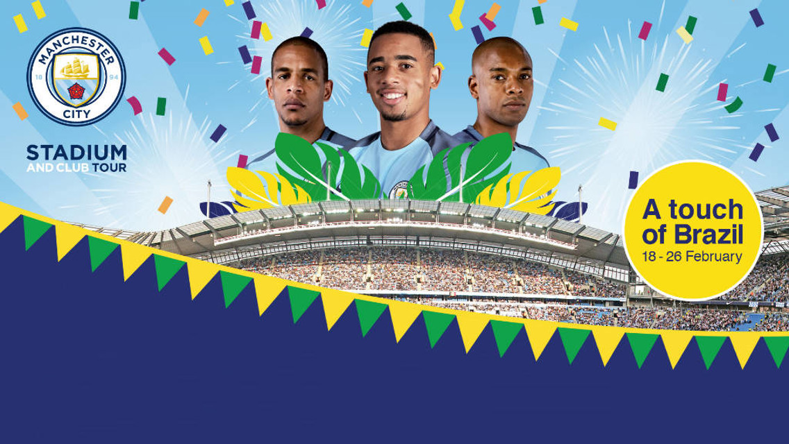 SAMBA: Celebrate Manchester City's Brazilian players on a special-themed Stadium and Club tour.
