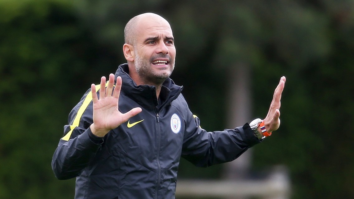 Pep Guardiola at first day of training 5 July 2016