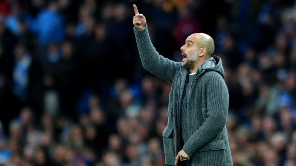 PEP TALK : The boss gets his message across early in the second half