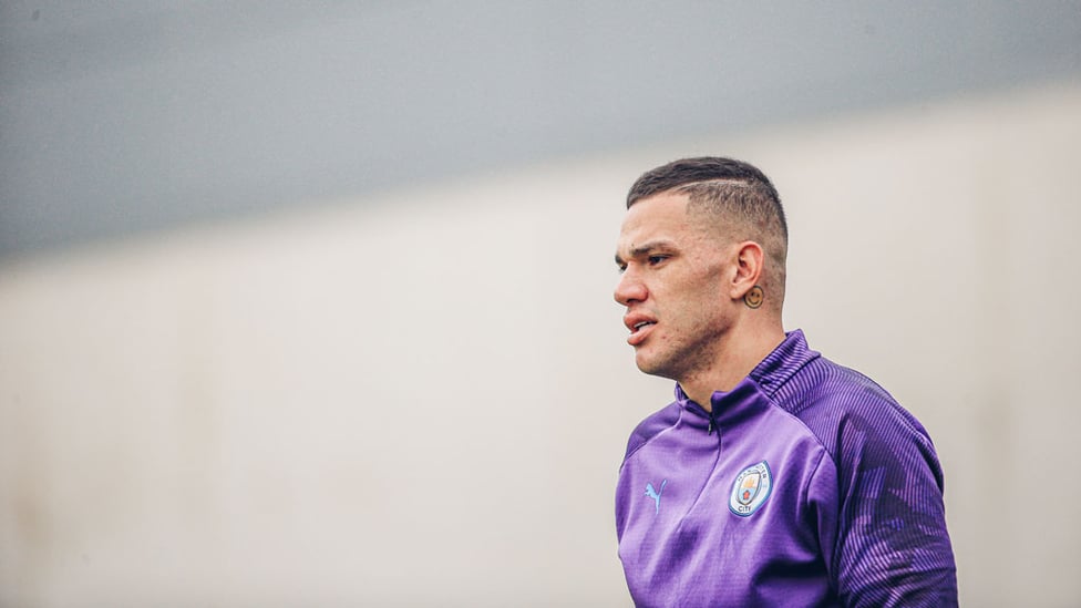 BRILLIANT BRAZILIAN : Great to see Ederson back in training!