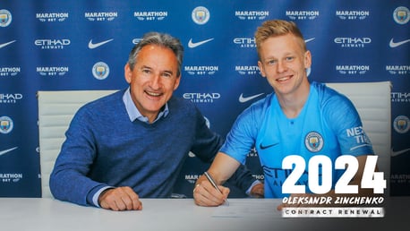 Zinchenko pens new three year extension