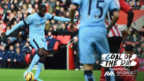 Goal of the Day: Yaya v Southampton 2014