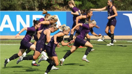 UP AND AT 'EM: England skipper Steph Houghton and her colleagues are put through their paces as the Lionesses gear up for Tuesday's World Cup semi-final against the United States