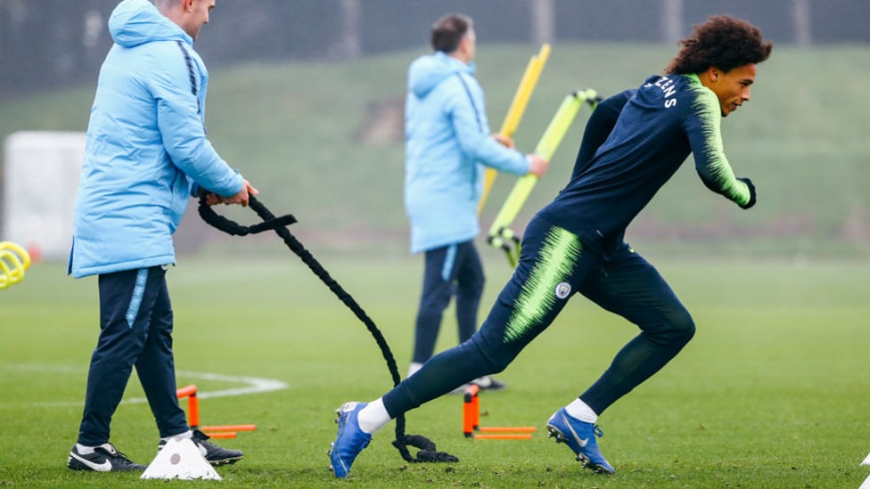 IN-SANE SPEED : Leroy Sane shows a clean pair of heels