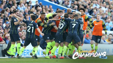 CHAMPIONS: City have retained the title with a win at Brighton