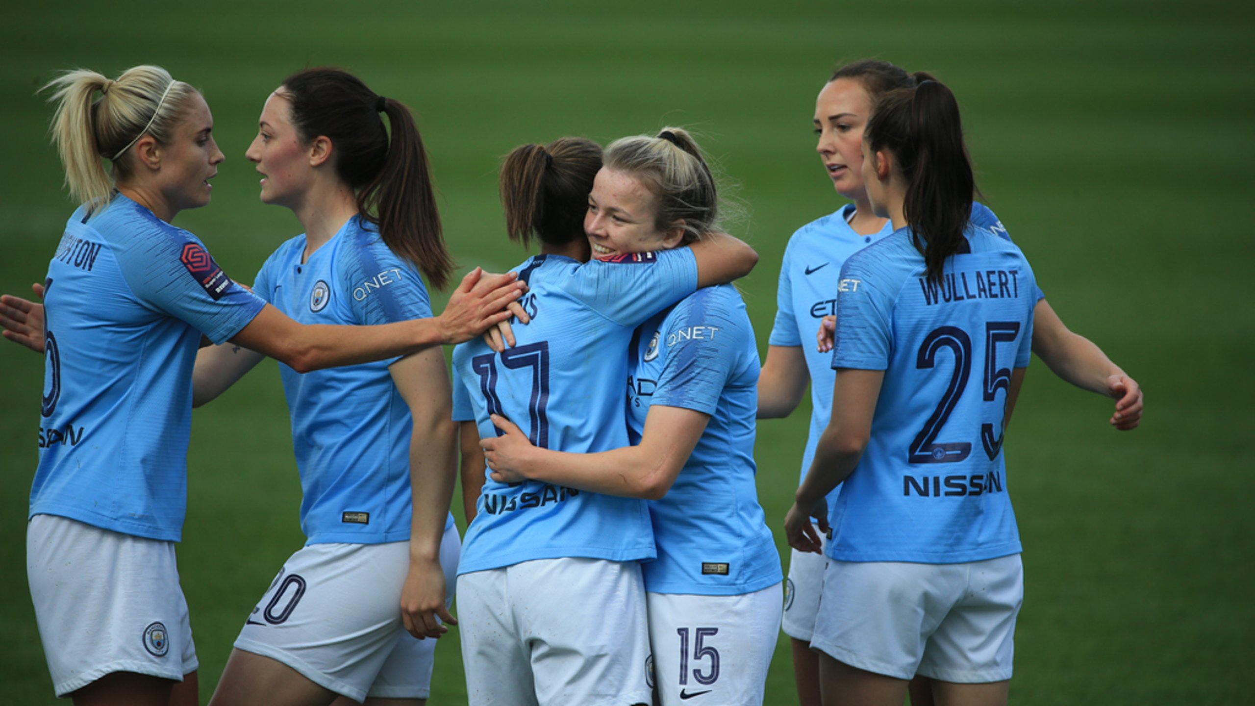 Nikita Parris celebrates City equaliser