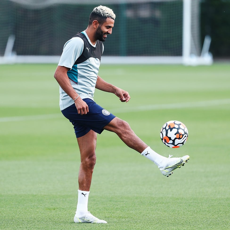 WING WIZARD: Riyad Mahrez shows off his touch