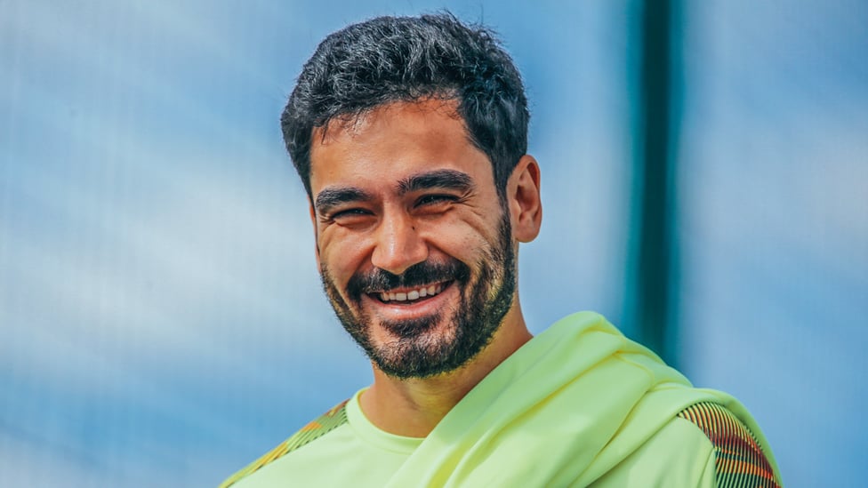 Happy days! : Ilkay Gundogan, relaxed and ready for the next challenge