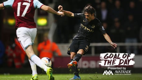 Goal of the day: Silva v West Ham 2013/14