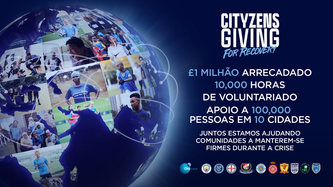 O CFG comemora o grande sucesso do Cityzens Giving For Recovery!