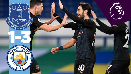 Everton 1-3 City: resumen breve