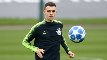 EURO VISION: Phil Foden in training