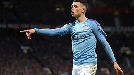 Phil Foden is the youngest Englishman to start a Manchester derby for City since Micah Richards