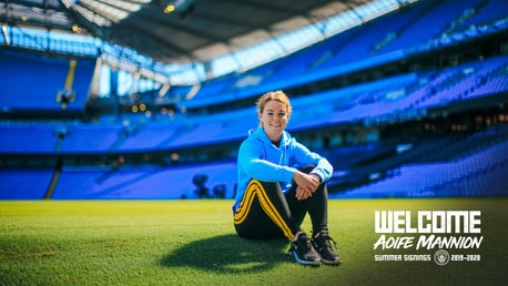 HOME OF THE CHAMPIONS: Will Aoife make her debut in the opening day Manchester Derby at the Etihad?