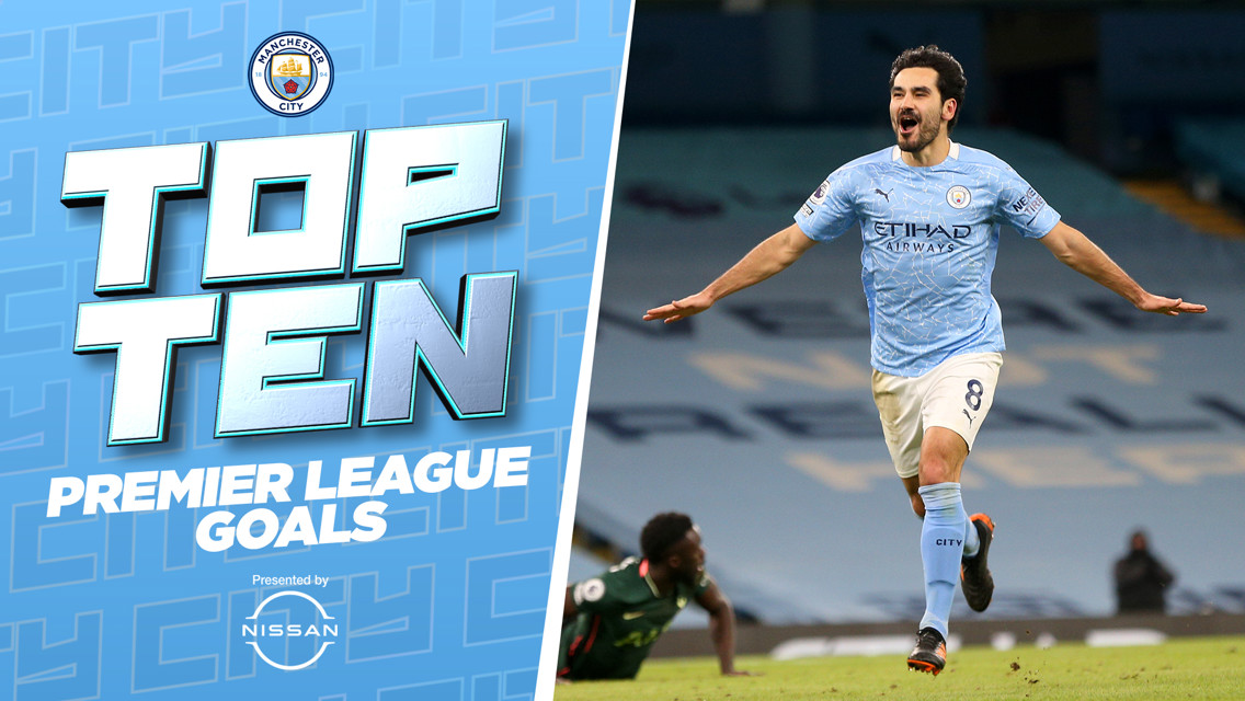 Os dez principais gols do City na Premier League em 2020-21