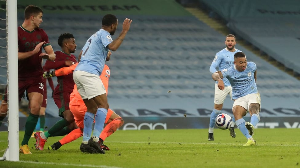 LATE DRAMA: Gabriel Jesus puts City back in front