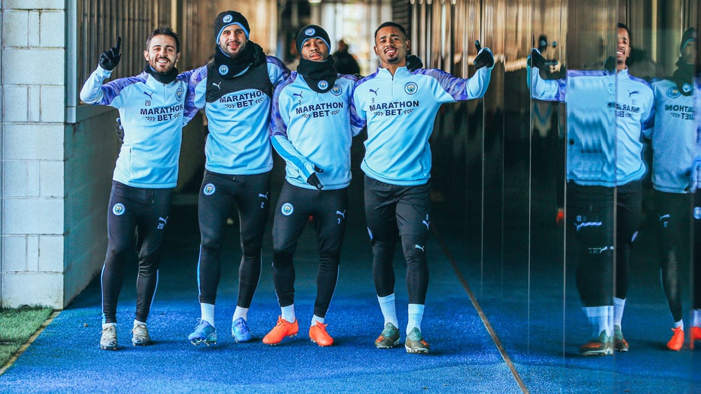 FRIDAY FUN: The lads are ready and raring for Saturday's FA Cup clash!