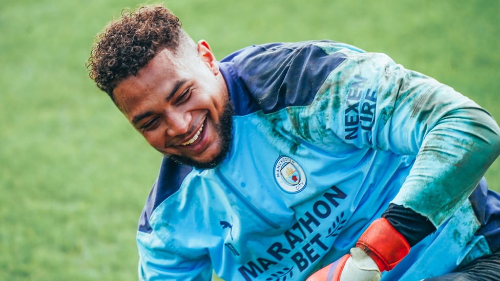 SMILING STEFFEN: Zack Steffen shows off his pearly whites.