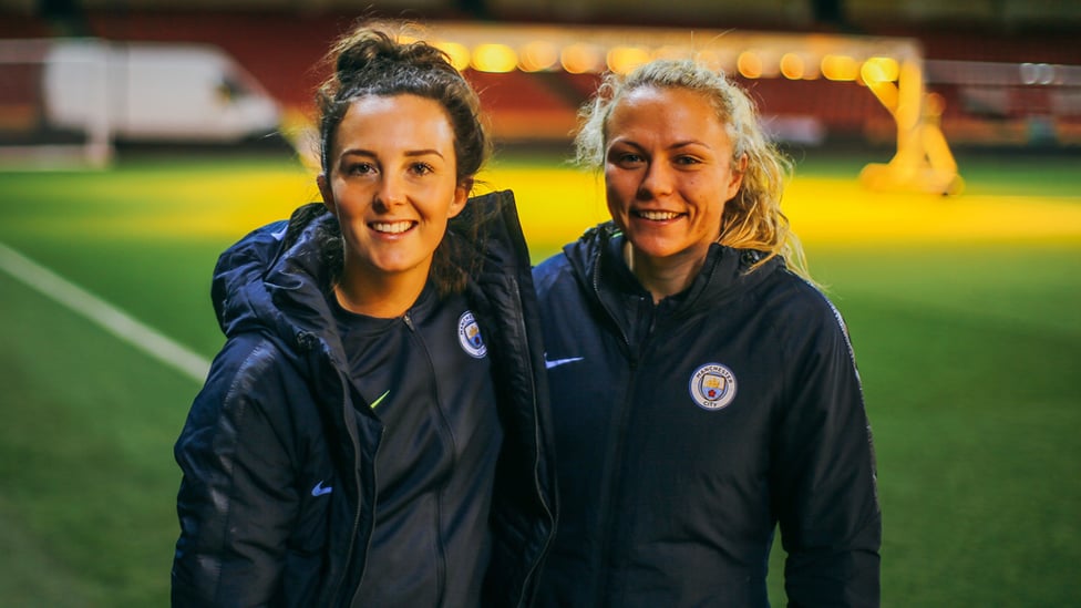 SUPER SCOTS : Caroline Weir and Claire Emslie