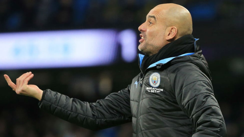 PEP TALK : The boss urges his players on