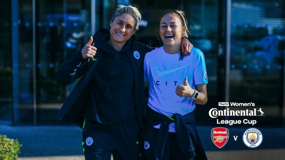 THUMBS UP: Steph Houghton and Janine Beckie play up to the camera