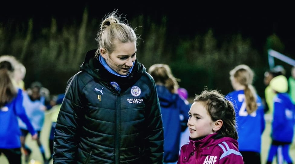 GEM OF A SESSION : Gemma Bonner chats with a #SameGoals youngster in Leeds