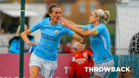 THROWBACK: Jill Scott bagged the opener in a rout against Bristol City back in May 2018...